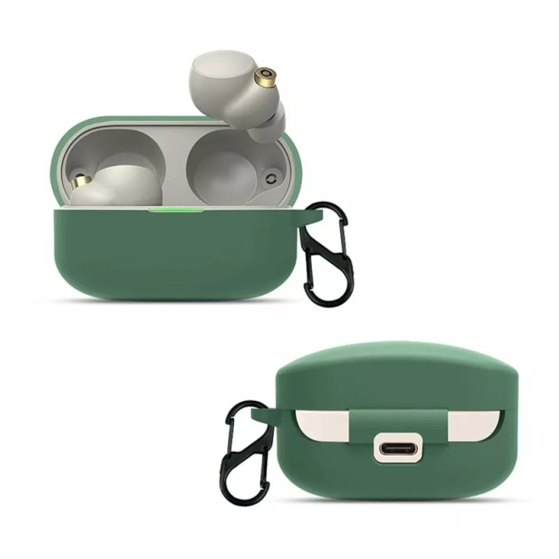 Estuchelandia Funda De Silicona Suave Con Gancho Para Sony Wf