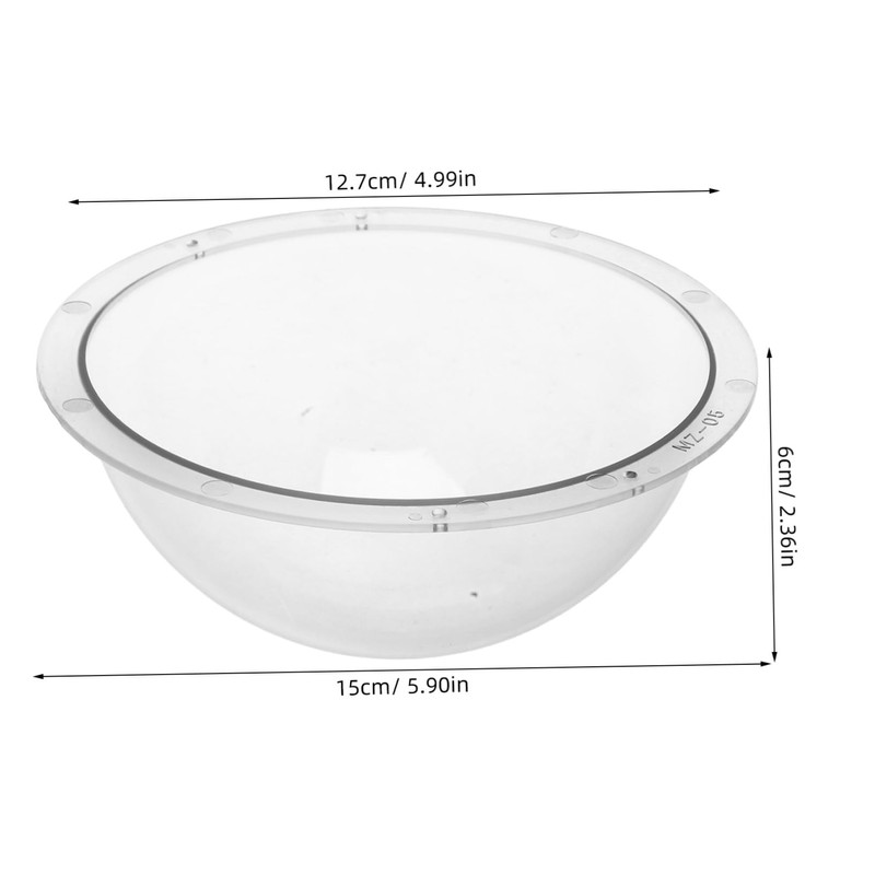 Operitacx Acrylic Clear Camera Dome Cover Transparent Security Cctv Housing