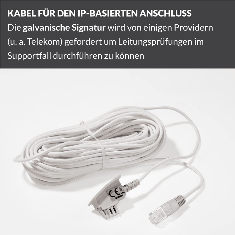 COXBOX 15 m DSL Cable Fritzbox, Speedport, Easybox - TAE