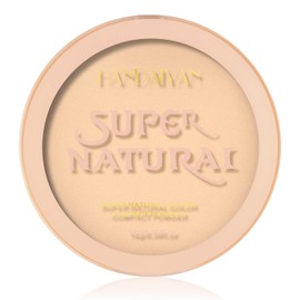 Natural Compact Powder, Waterproof Matt Powder Make-Up, Universal Make-Up Powder Cosmetic, Matte Compact Powder for a Natural Glow, Pore Refining and Fixes Long-Lasting, Vegan (A-02)