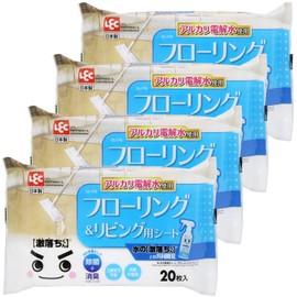 LEC Ba Water's Super Drop Sheets, Flooring & Living Room, 20 Sheets (Pack of 4), Uses Alkaline Electrolyzed Water S00906