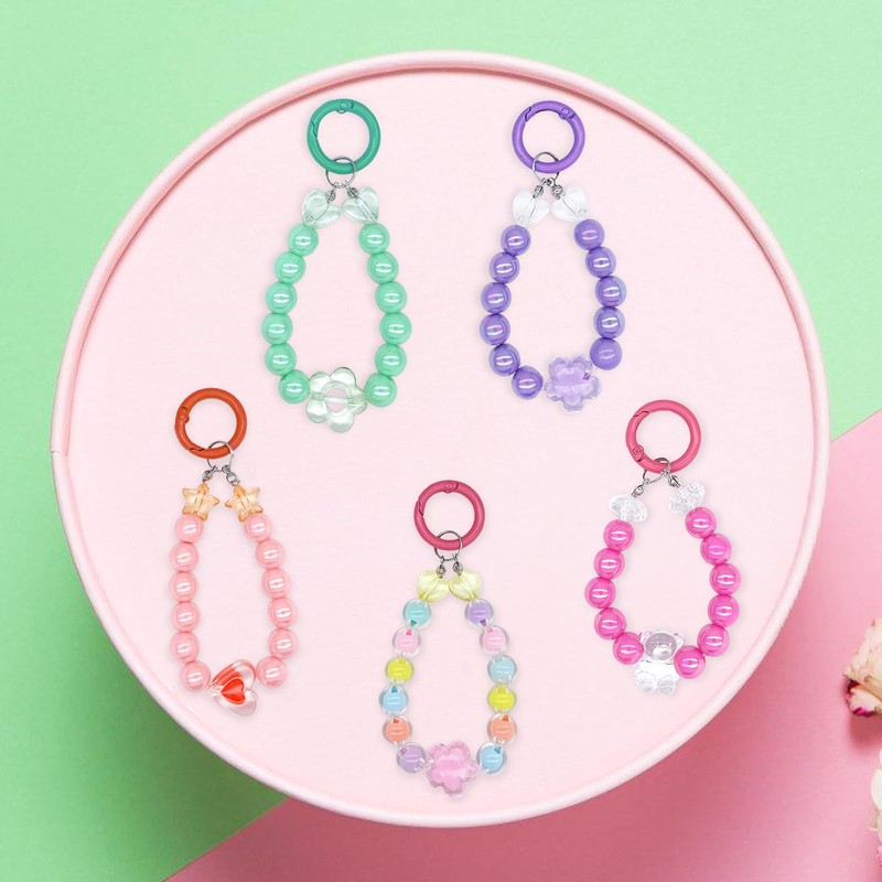 Ygorios 750 Pcs Acrylic Assorted Beads - Cute, Pastel Beads