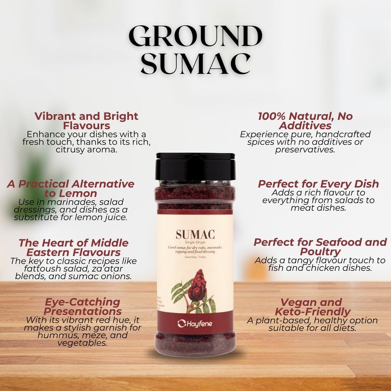 HAYFENE | GROUND SUMAC | A bright and tangy spice
