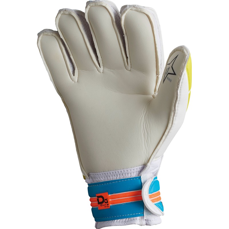 Derbystar Unisex's Attack XP11 Goalkeeper Gloves, White/Blue/Orange, 12