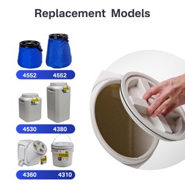 Showingo O-Rings Gasket Seals Replacement for Gamma2 Vittles Vault 12" Lids (3, 5 & 6 Gallon Buckets) - Pack of 4