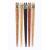HuaLan Japanese Natural Wood Chopsticks Set, Reusable Classic Style Chopsticks