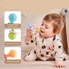 Baby Sensory Teething Toy Grasping Activities Bright Colors Silicone Soothes
