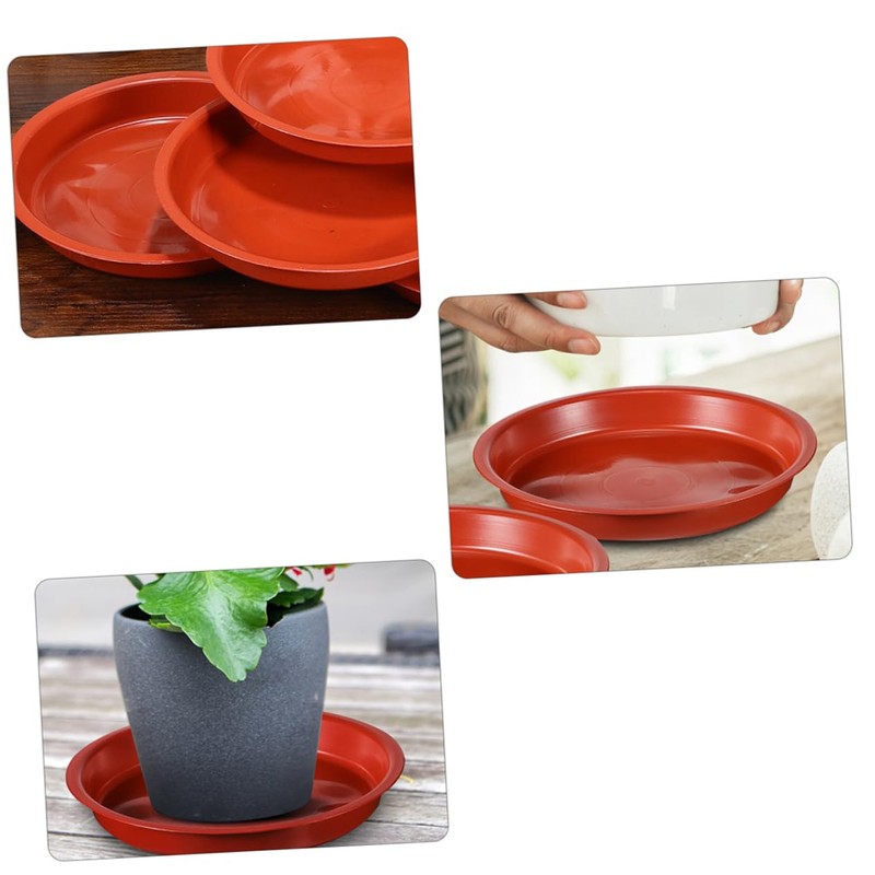 Kisangel 10pcs Round Plant Saucer Drip Trays for Potted Plants