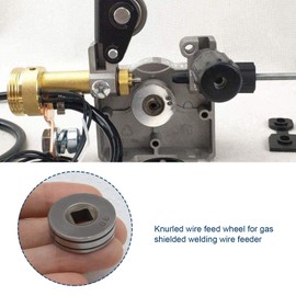 OTOTEC 2 Stück 0,6/0,8mm Drahtvorschub Antriebsrollen Rollenräder Rändelnut 25mm Passend für SSJ16 Drahtvorschub MIG MAG-Schweißgeräte Ausrüstungsteile