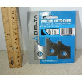 Delta Molding Cutter Knives Knife Set 35-221 Moulding Cutterhead USA Made NOS