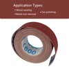 600 Grit Emery Cloth Sandpaper Roll, 1" x 19 Feet