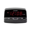 Sharp Digital Alarm Clock, SHARP, Midnight Black, Easy Controls, Red