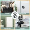 CcHhyyt 4 Pack Self-Stick Knobs Brushed Nickel Self-Adhesive Drawer Knobs