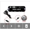Rideshare Windshield LED Light with Blue Decal & USB Touch