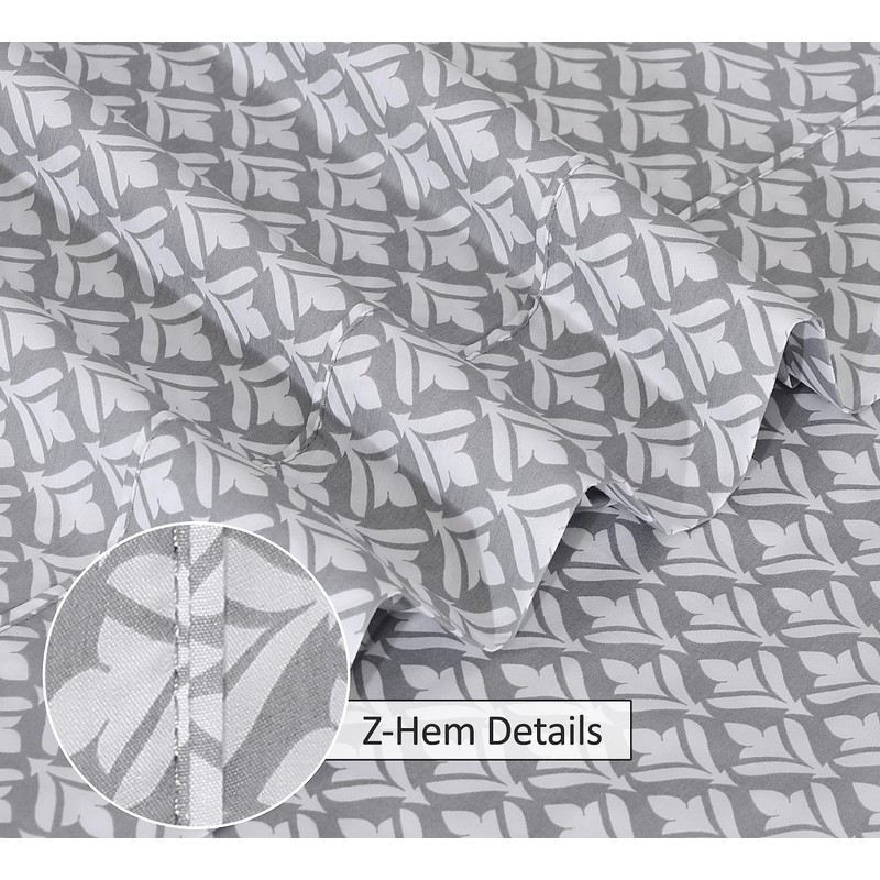 RUVANTI 100% Cotton Split King Sheets Sets for Adjustable Bed,