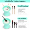 2-in-1 Silicone Makeup Brush Cleaner Mat & Brush Holder –