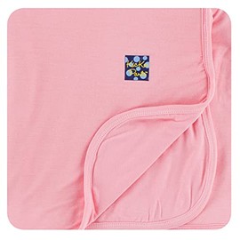 KicKee Pants Solid Stroller Blanket, Security Blanket, Perfect for On-The-Go, Softness for an Ultimate Baby Blanket, Viscose from Bamboo Fabric and Spandex (Lotus - One Size)