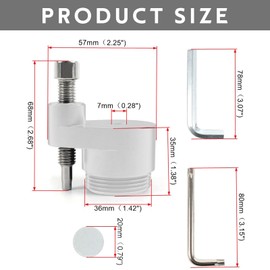 ECOMAID X3 Belt Changing Tool, Clutch Spreader CVT Belt Removal Tool with T30 Torx Wrench Compatible with 2017-2023 Can Am Maverick X3/X3 Max/Turbo/R, Replace 529000088 708200720(Silver)