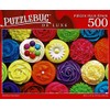Rainbow Cupcakes - 500 Pieces Deluxe Jigsaw Puzzle for Age