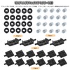 ZHLELEWZ Tire Wheel and Axle Set - 56 Pieces Brick