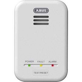 ABUS ABUS Kohlenmonoxid-Melder COWM370 CO-Melder mit 7-Jahres-Sensor, 85 dB lautem Alarm UND ABUS Gasmelder GWM100ME fr Gasthermen - Erdgas (Methan) / Stadtgas - Alarmlautst?rke 85 dB - Set