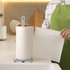 Relaxdays Standing Kitchen Roll Holder, Stainless Steel, Paper Roll Holder