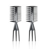 2 Pieces of Wide-tooth Combs, Styling Comb, Three-purpose Hair Comb,