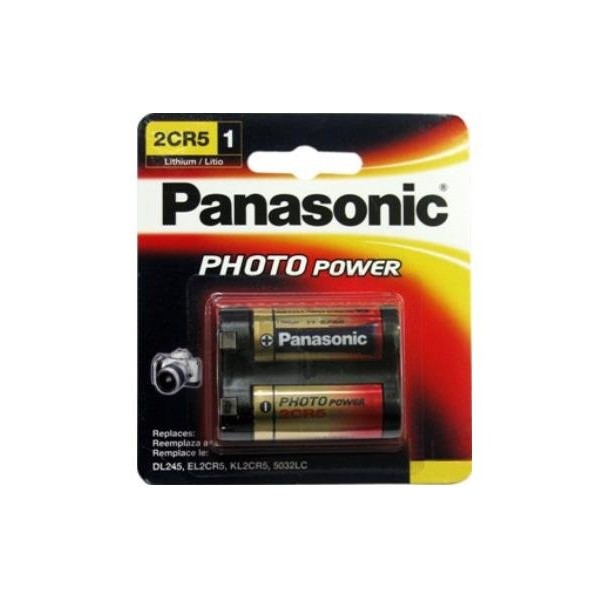 Panasonic 2Cr5 6 Volt Photo Lithium Battery (245, Dl245, El2Cr5)