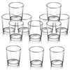 Jeffbaubl 12 Pack Votive Candle Holders, Clear Glass Tealight Candle