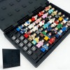 Minifigure Display Board,64 Slots Minifigure Display Shelves