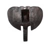 Huge 2ft Tall Elephant Head Hand Carved Mahogany Wood African