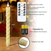 Wondise Flameless Taper Candles with Remote Timer, Ivory Battery Operated