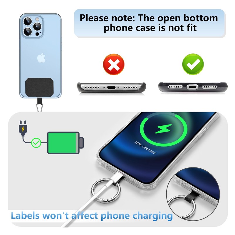 TIHGJHY 2 Pack Phone Lanyard Cell Phone Lanyard Crossbody Adjustable