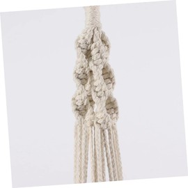 FUNOMOCYA Flowerpot String Bag Set 3pcs Handmade Cotton Net Large Wall-Mounted Hanging Plant Hanger for Home Decor