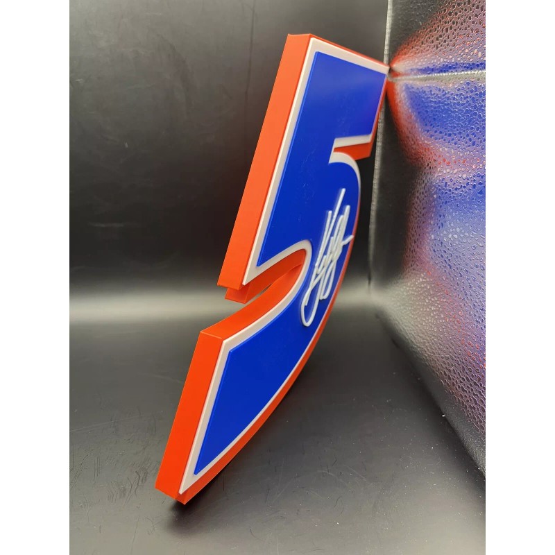 Kyle Larson 5 Logo Sign Display | 3D Wall Desk