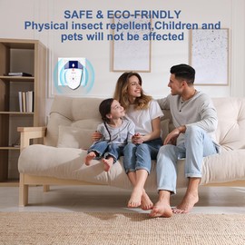 KKSQ 2 Pcs Ultrasonic Pest Repeller Indoor, Pest Repellent Ultrasonic Plug in, 3 Mode Switch, Pest Control for Roach,Rodent,Mouse,Bugs,Mosquito,Mice,Spider, for House, Garage, Warehouse