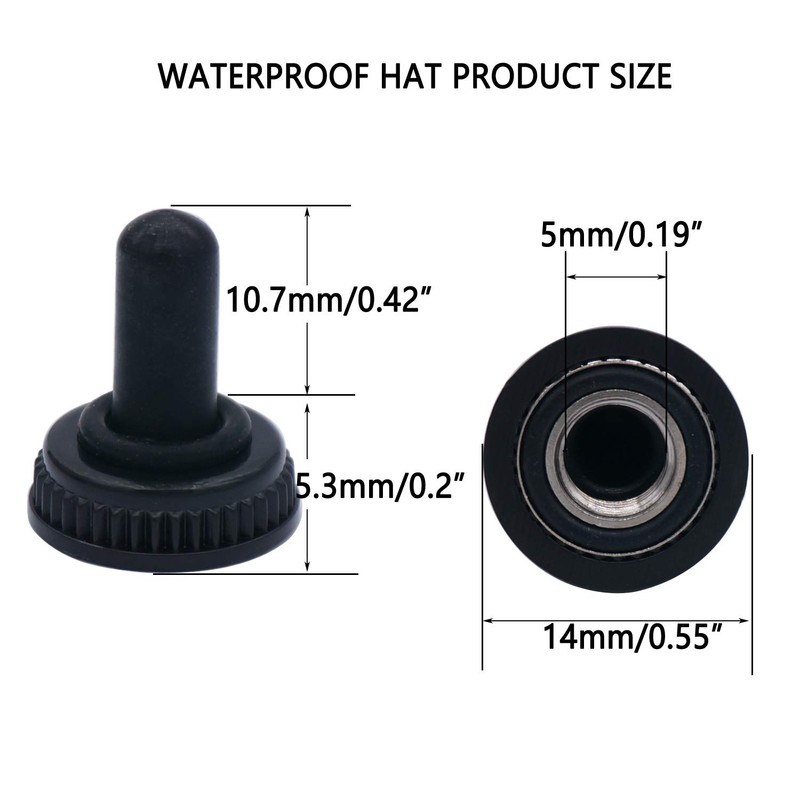 Twidec/6Pcs Mini Momentary Toggle Switch SPDT 3 Position 3 Pins