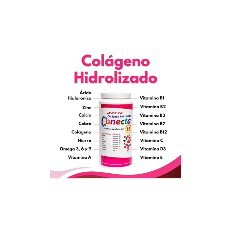 Conecta Colágeno Hidrolizado Salud P Piel Cabello Uñas 300 G