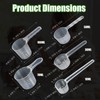5PCS Measuring Scoop Set, Dosing Spoons Nesting Measuring Cups for