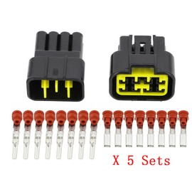 CNLW 5 Sets/Kits 8 Pin/Way Waterproof Electrical Wire Connectors DJ7081Y-2.3-11/21 Male and Female Automobile Connector