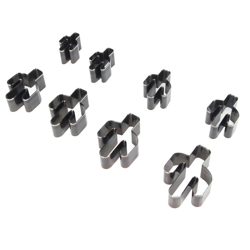 8pcs Leather Shape Punch Cutter Mold High Carbon Steel Hollow