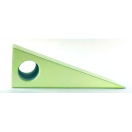 Glow in The Dark Powder Coated Aluminum Door chocks Glow in the dark green 1.5inch wide 1.5inch tall and 4.5inch long
