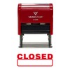 Basic Closed Self Inking Rubber Stamp (Red Ink) - Medium