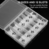 C12rtive 120Pcs Matte Dual Nail Forms,Duck Shape Extension Poly Nail