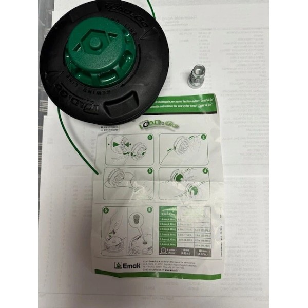 Emak Part # 63122007B Load and Go Trimmer head replacement