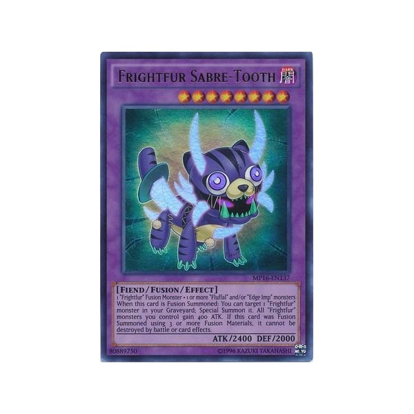 yu-gi-oh Frightfur Sabre-Tooth - MP16-EN137 - Ultra Rare - Unlimited