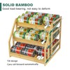 MinBoo Bamboo Can Rack Organizer, Kitchen Pantry Storage, 36 Can
