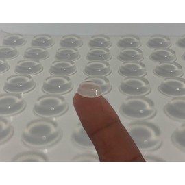 Generic Rubber Bumpers for Cabinet Doors, Clear Pads Used as feet for Furniture, 192 dots Clear self-Adhesive, Rubber Door, Drawers and Furniture Stopper