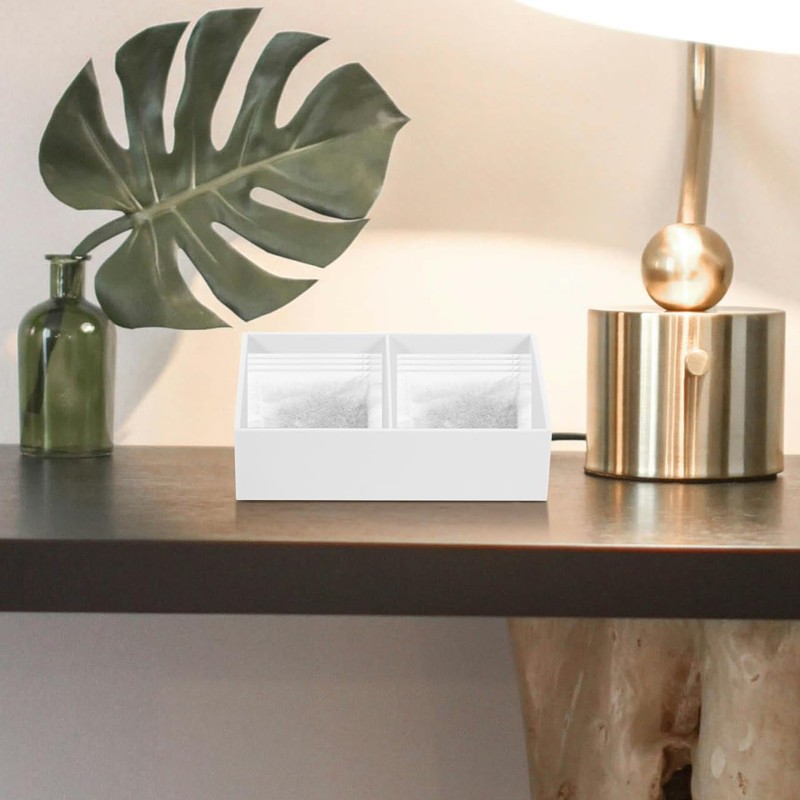 Alipis Tea Bag Storage Box Hotel Room Counter Top Organizer