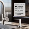 Soap Dispenser for Kitchen Sink Brushed Nickel GAPPO Stainless Steel